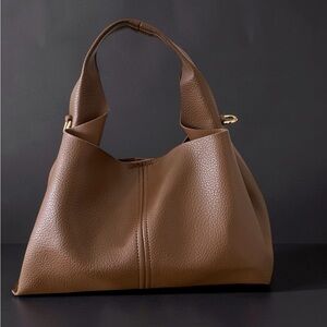 Classic Brown Dumpling Detachable Shoulder Strap Bag